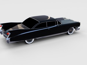 1959 cadillac eldorado 62 series coupe rev 3D Модель