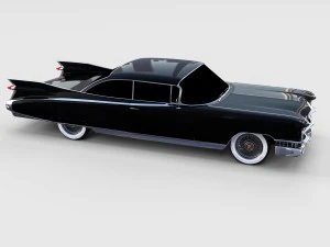1959 cadillac eldorado 62 series coupe rev 3D Model