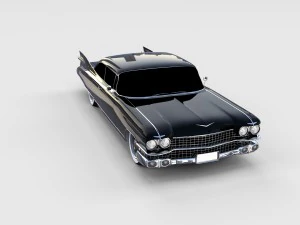 1959 cadillac eldorado 62 series coupe rev 3D Model
