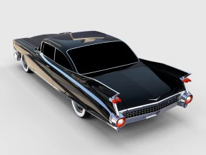 1959 cadillac eldorado 62 series coupe rev 3D Model