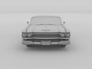 1959 cadillac eldorado 62 series coupe rev 3D Model