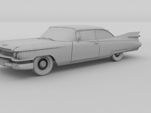 1959 cadillac eldorado 62 series coupe rev 3D Модель