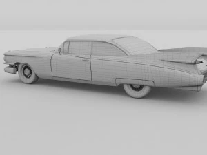 1959 cadillac eldorado 62 series coupe rev 3D Model