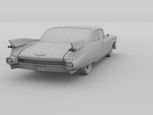 1959 cadillac eldorado 62 series coupe rev 3D Model