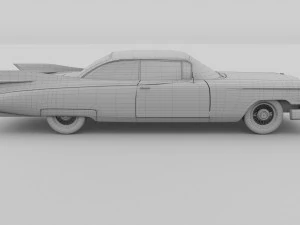 1959 cadillac eldorado 62 series coupe rev 3D Model