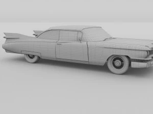 1959 cadillac eldorado 62 series coupe rev 3D Model