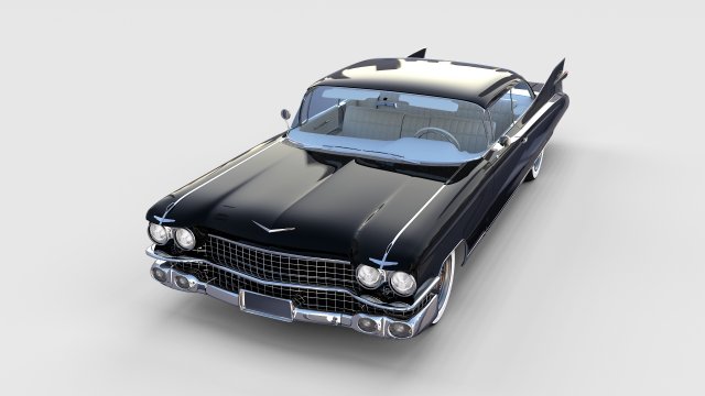 1959 cadillac eldorado coupe rev 3D 模型 .c4d .max .obj .3ds .fbx .stl .blend 