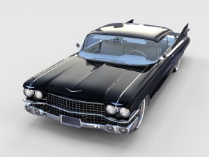 1959 cadillac eldorado coupe rev 3D Model