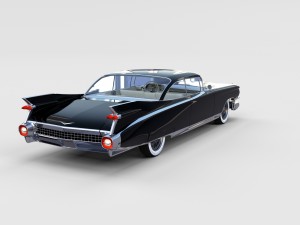 1959 cadillac eldorado coupe rev 3D 模型