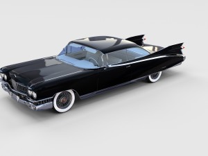 1959 cadillac eldorado coupe rev 3D 模型