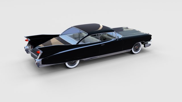 1959 Cadillac Eldorado Coupe Rev 3D Модель In Старые Авто 3DExport