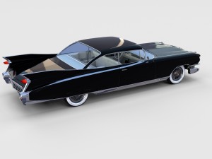 1959 cadillac eldorado coupe rev 3D 模型