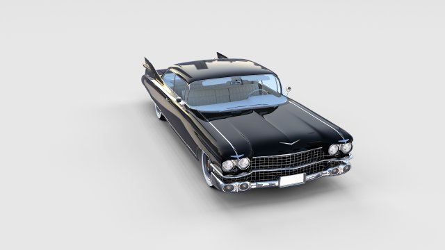 1959 Cadillac Eldorado Coupe Rev 3D Модель In Старые Авто 3DExport
