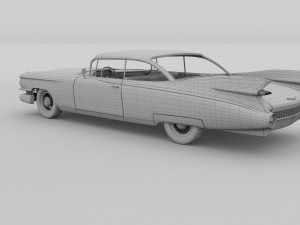1959 cadillac eldorado coupe rev 3D 模型