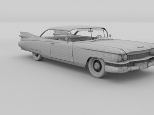 1959 cadillac eldorado coupe rev 3D 模型