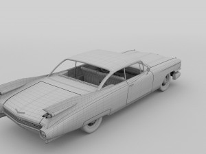 1959 cadillac eldorado coupe rev 3D 模型