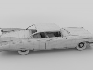 1959 cadillac eldorado coupe rev 3D 模型