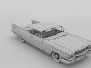 1959 cadillac eldorado coupe rev 3D 模型