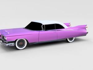 1959 cadillac eldorado 62 series convertible rev Modelo 3D