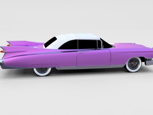 1959 cadillac eldorado 62 series convertible rev Modelo 3D