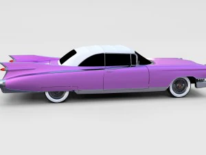 1959 cadillac eldorado 62 series convertible rev 3D Model