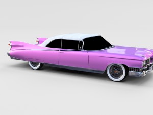 1959 cadillac eldorado 62 series convertible rev Modelo 3D