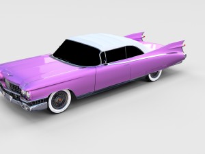1959 cadillac eldorado 62 series convertible rev Modelo 3D