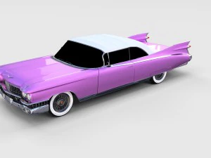 1959 cadillac eldorado 62 series convertible rev 3D Model