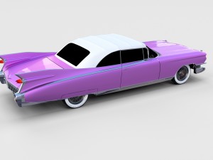 1959 cadillac eldorado 62 series convertible rev Modelo 3D