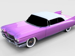 1959 cadillac eldorado 62 series convertible rev 3D Model