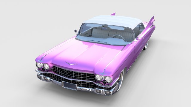 1959 cadillac eldorado biarritz top rev 3D Model .c4d .max .obj .3ds .fbx .stl .blend 
