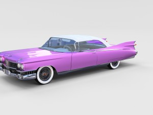 1959 cadillac eldorado biarritz top rev 3D Model