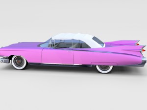 1959 cadillac eldorado biarritz top rev 3D Model