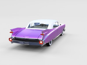 1959 cadillac eldorado biarritz top rev 3D Model