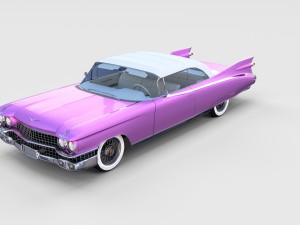 1959 cadillac eldorado biarritz top rev 3D Model