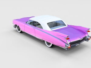 1959 cadillac eldorado biarritz top rev 3D Model