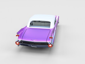 1959 cadillac eldorado biarritz top rev 3D Model