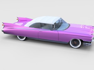 1959 cadillac eldorado biarritz top rev 3D Model