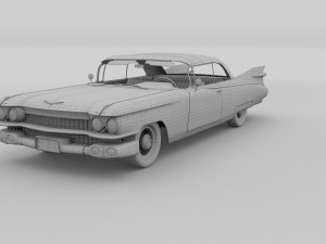 1959 cadillac eldorado biarritz top rev 3D Model