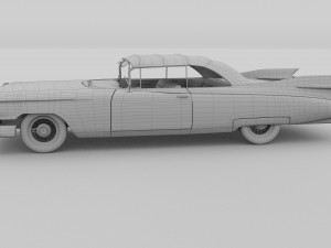 1959 cadillac eldorado biarritz top rev 3D Model