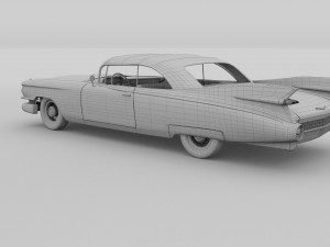 1959 cadillac eldorado biarritz top rev 3D Model