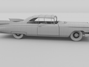 1959 cadillac eldorado biarritz top rev 3D Model
