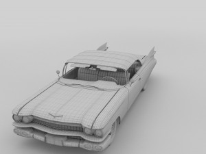 1959 cadillac eldorado biarritz top rev 3D Model