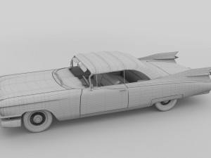 1959 cadillac eldorado biarritz top rev 3D Model