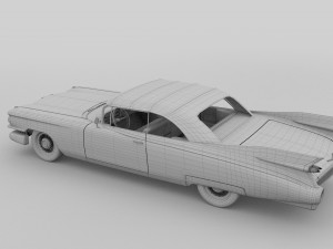 1959 cadillac eldorado biarritz top rev 3D Model