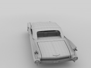 1959 cadillac eldorado biarritz top rev 3D Model