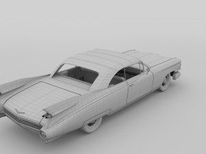 1959 cadillac eldorado biarritz top rev 3D Model