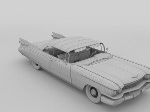 1959 cadillac eldorado biarritz top rev 3D Model