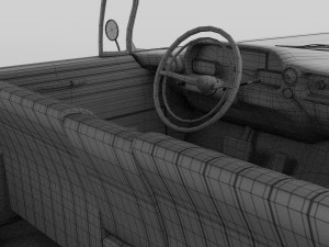 1959 cadillac eldorado biarritz top rev 3D Model