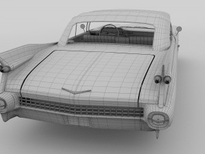 1959 cadillac eldorado biarritz top rev 3D Model